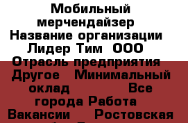 Мобильный мерчендайзер › Название организации ­ Лидер Тим, ООО › Отрасль предприятия ­ Другое › Минимальный оклад ­ 44 000 - Все города Работа » Вакансии   . Ростовская обл.,Донецк г.